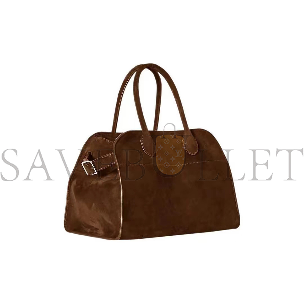 THE ROW SOFT MARGAUX 10 SUEDE HANDBAG WOMEN W1190L25DSTPD (25*19*18cm)